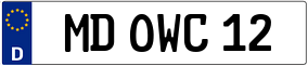 Trailer License Plate